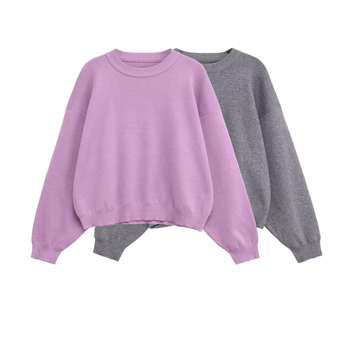 Ladies oversized casual pullover in soft sweat fabric Lune London