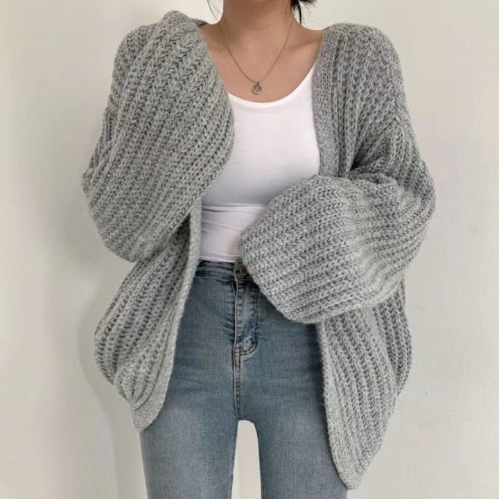 Ladies plus size knitted vest with breathable mesh structure Chic und Stil