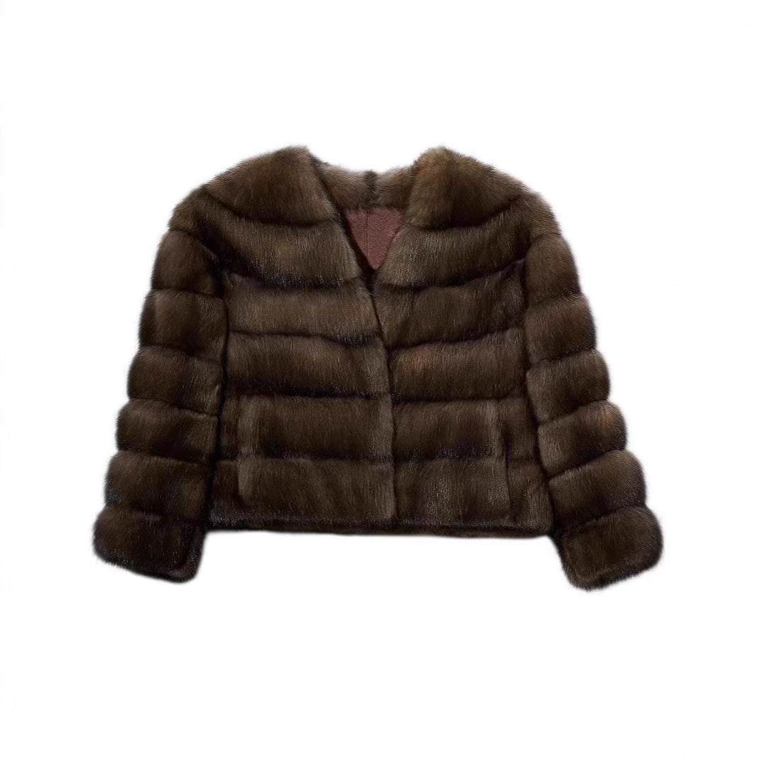 Luxury faux fur jacket for women Lune London