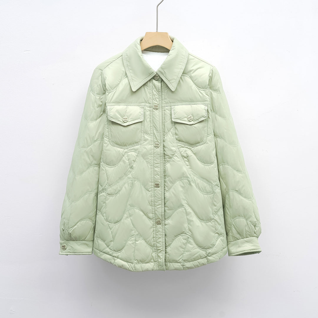 Ladies quilted outdoor jacket with pockets and comfortable fit Lune London