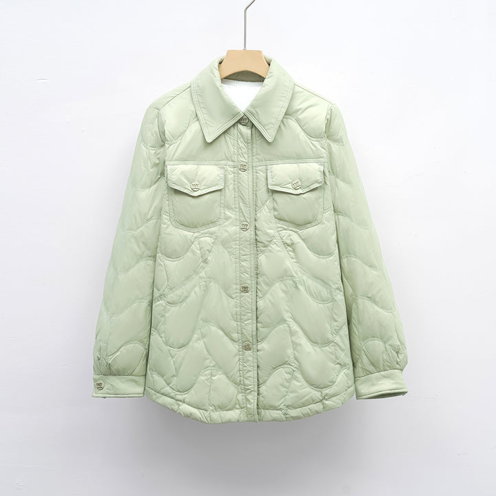 Ladies quilted outdoor jacket with pockets and comfortable fit Lune London