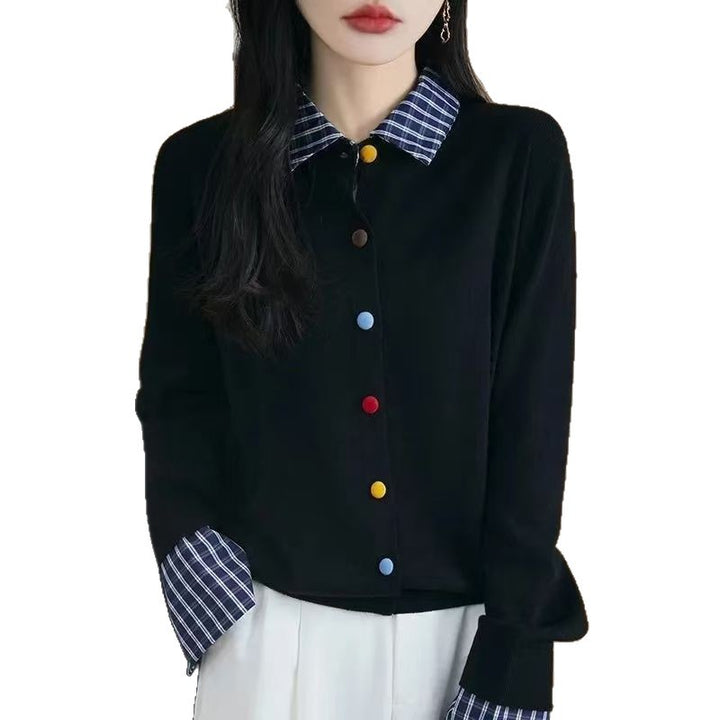 Cardigan femme avec des détails de boutons colorés Chic & Stil