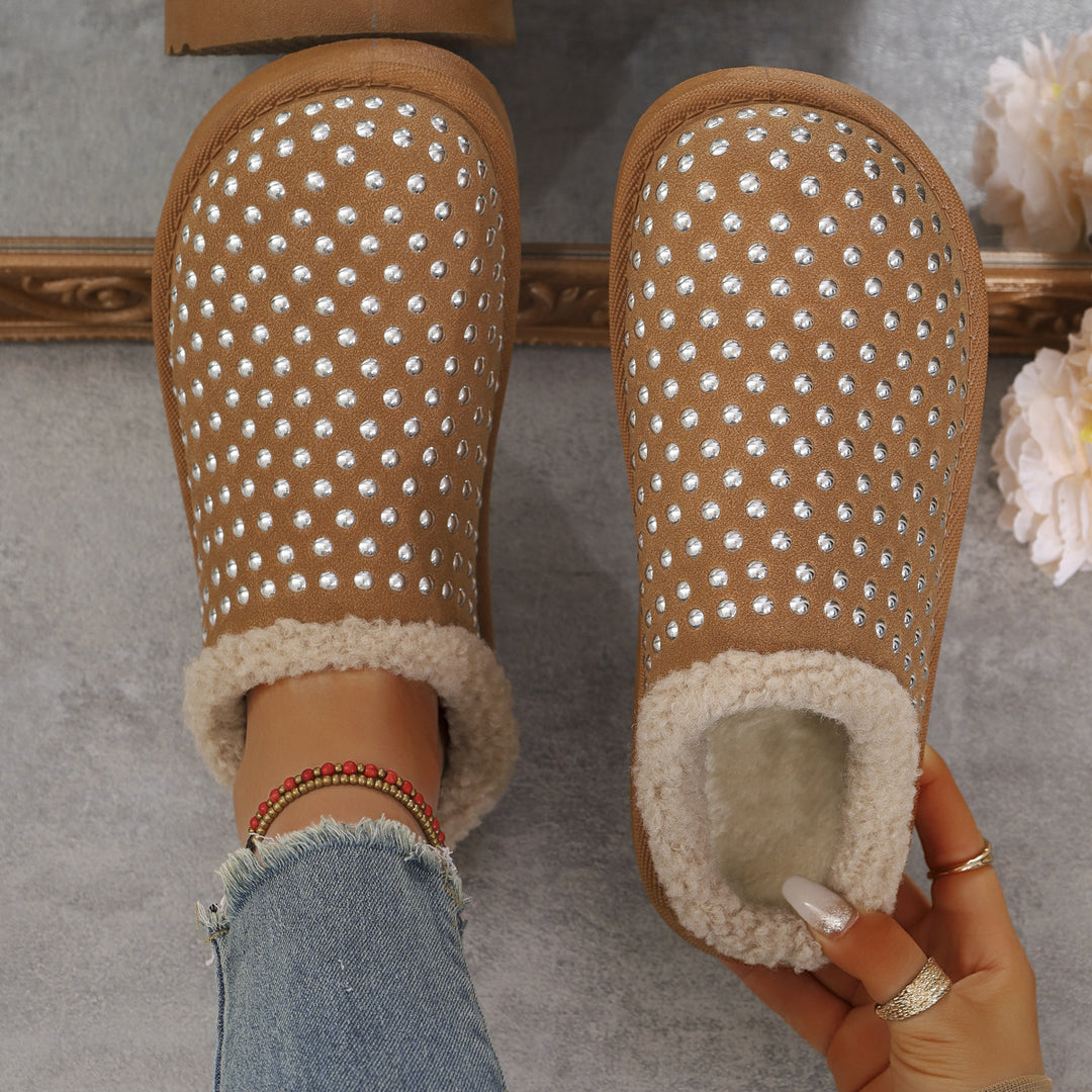 Slippers for women with sparkling accents and a cozy lining Lune London