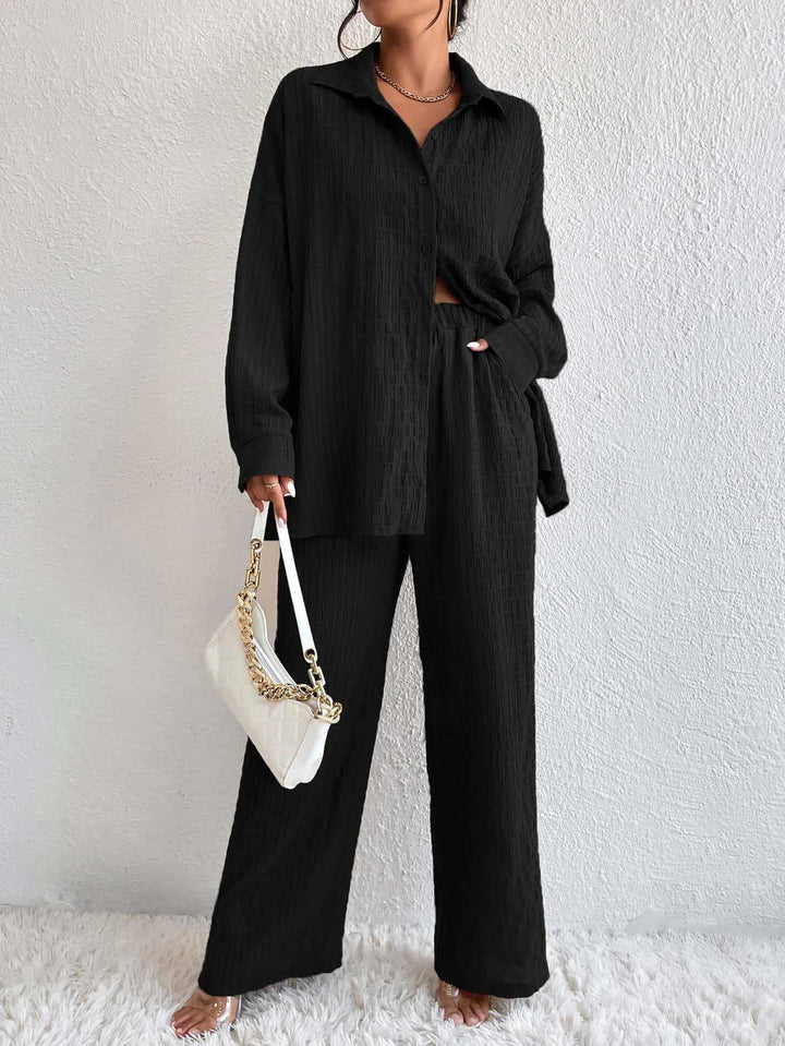 Women Comfortable Casual Long Sleeve Set Lune London
