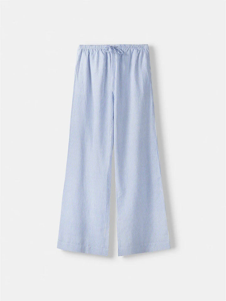 Casual summer trousers for women with side pockets and elastic waistband Lune London