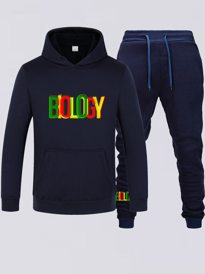 Ladies Hoodie with organic print and chic and stylish sweatpants
