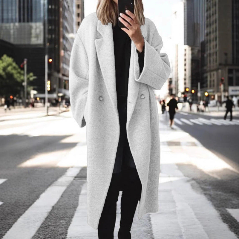 Ladies Oversized Chic Wool Coat