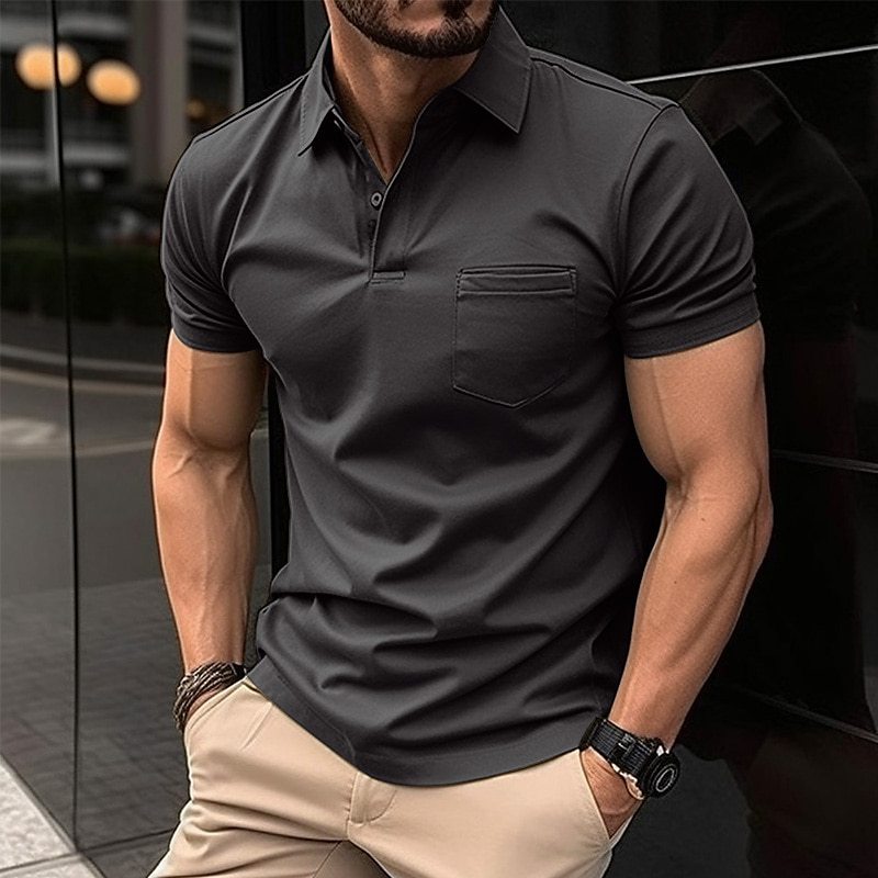 Men's Modern Fit Essential Polo Shirt Lune London