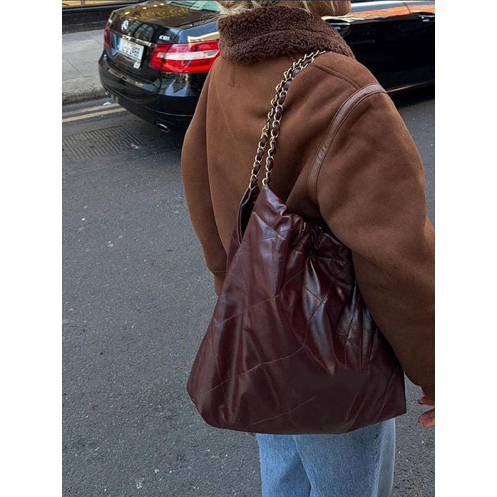 Sheepskin jacket for women with trendy collar Lune London