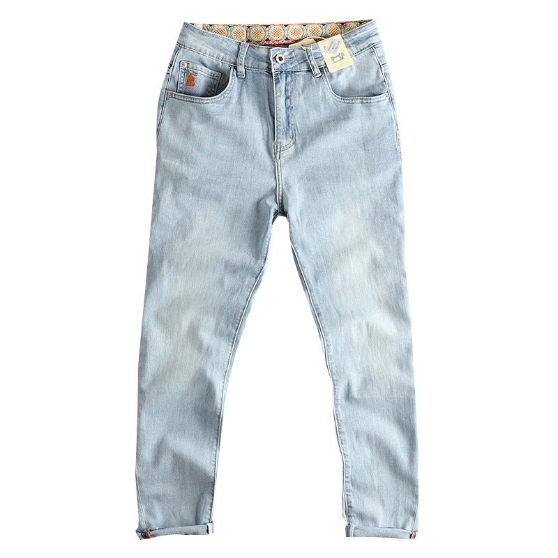 High-waisted slim-fit jeans for women vintage effect Lune London