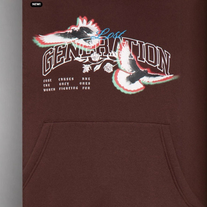 Hooded sweatshirt for women with modern graphic design Lune London
