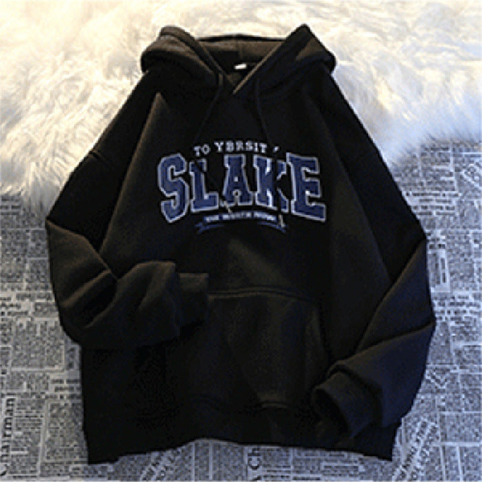 Women's hoodie with casual print and hood Lune London