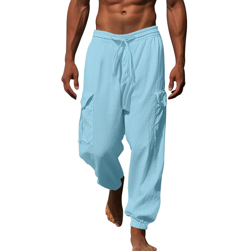 Men's cargo pants with elastic waistband and practical side pockets Lune London 1760050766