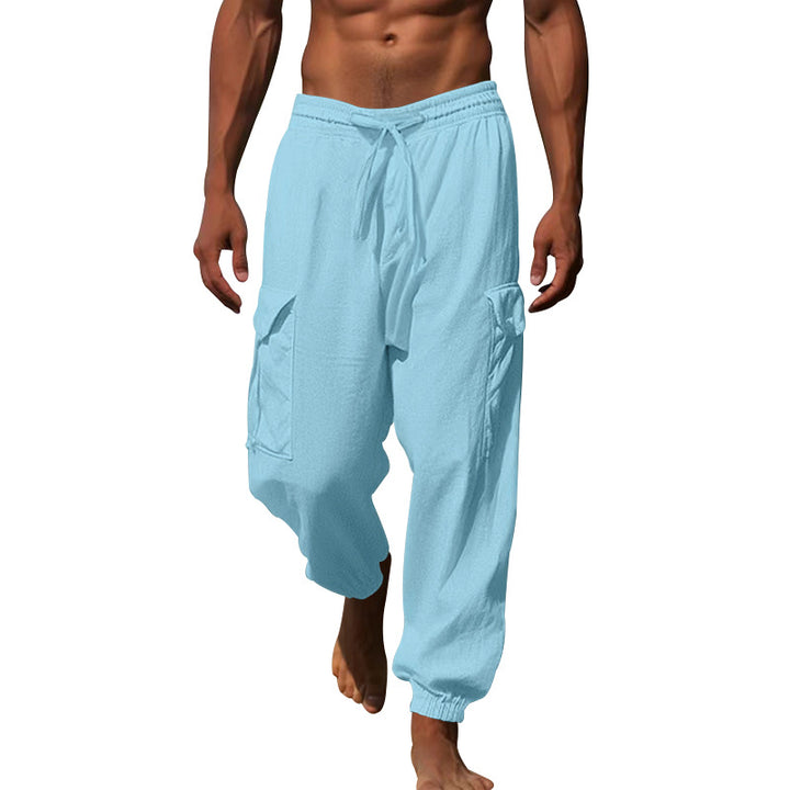 Men's cargo pants with elastic waistband and practical side pockets Lune London 1760050766