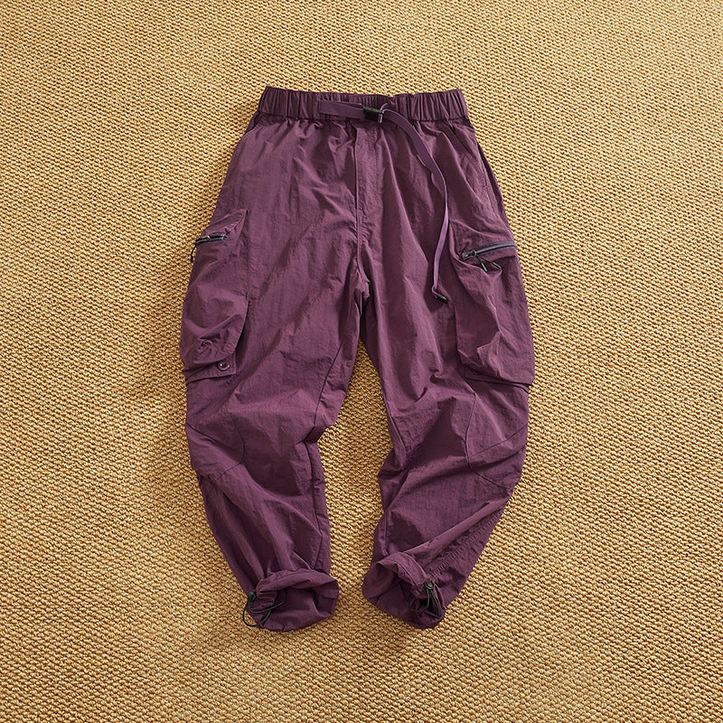 Men's cargo pants with practical pockets and elastic waistband Lune London