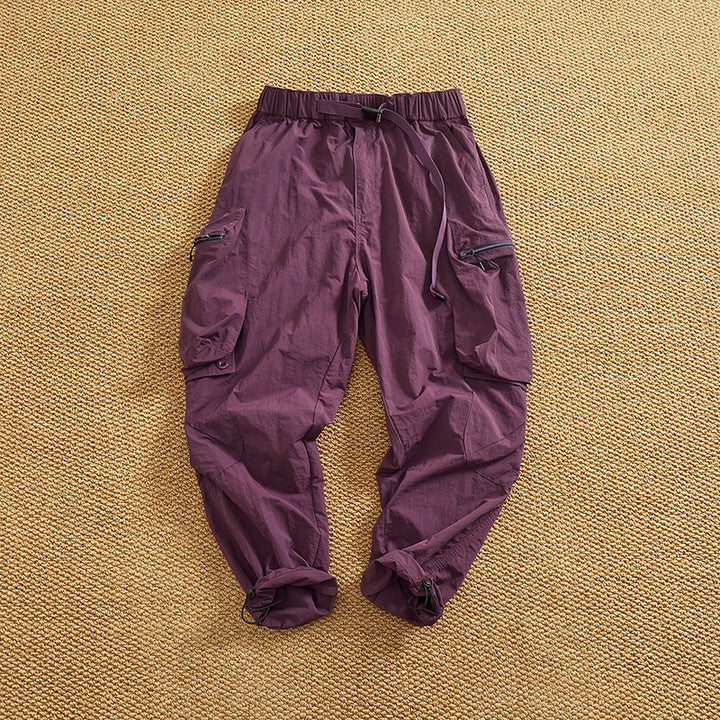 Men's cargo pants with practical pockets and elastic waistband Lune London