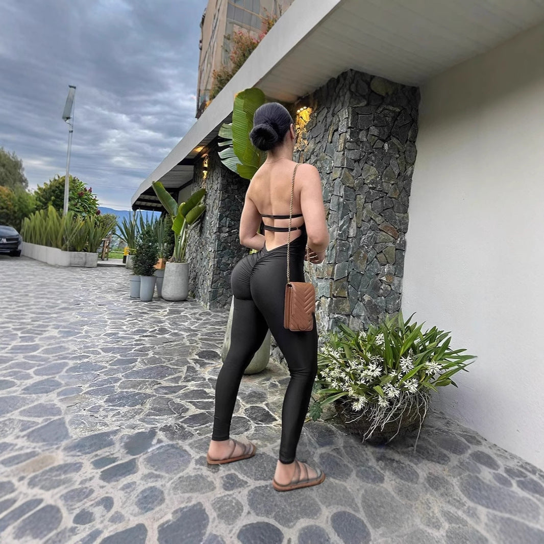 Fitted jumpsuit for women with underwired bodice Lune London