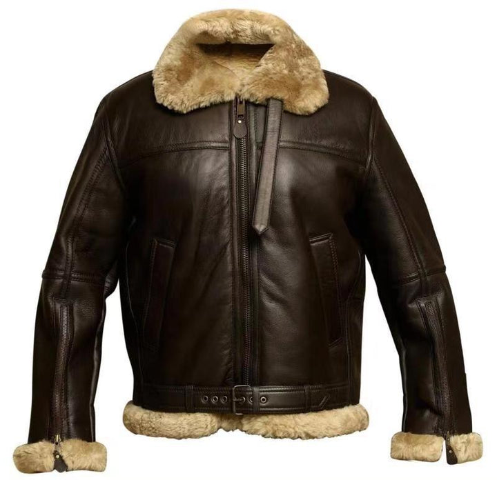 Authentic shearling jacket for men with vintage style Lune London