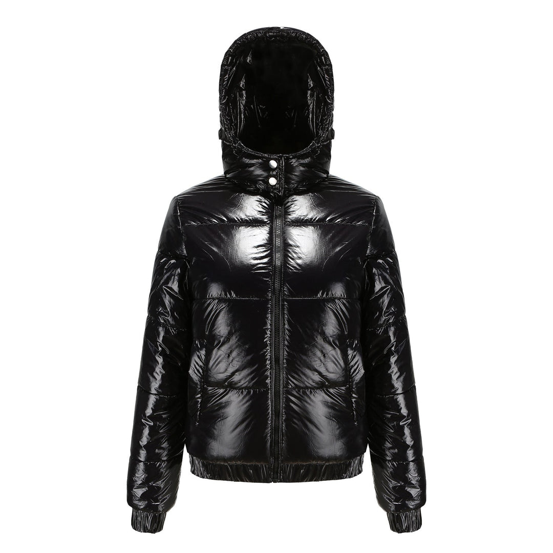 Ladies Shiny Winter Jacket Chic Und Stil