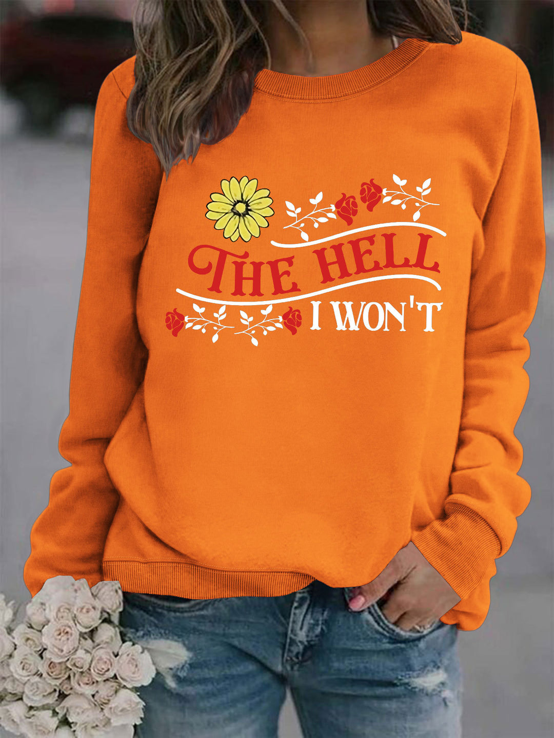 Sweatshirt pour femmes avec motif ludique et coupe confortable Chic & Stil