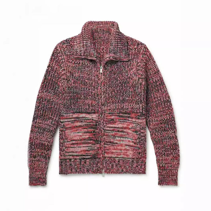 Women’s knit jacket with high collar Lune London