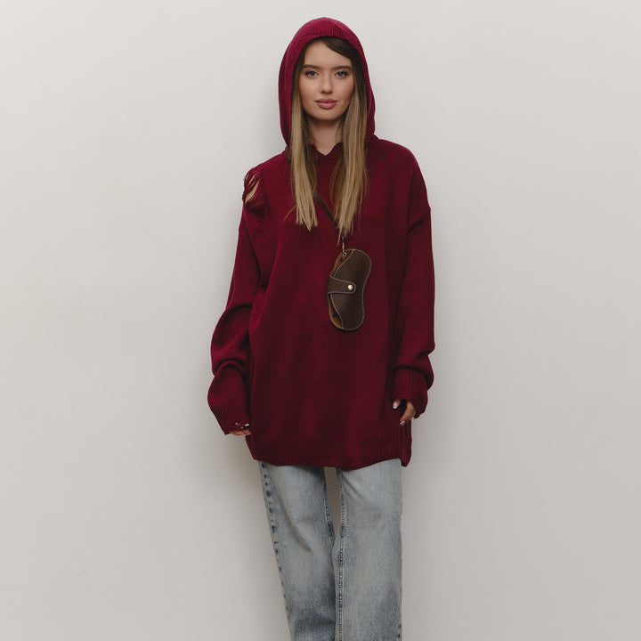 Hooded sweatshirt for women with a generous cut and a trendy design Lune London