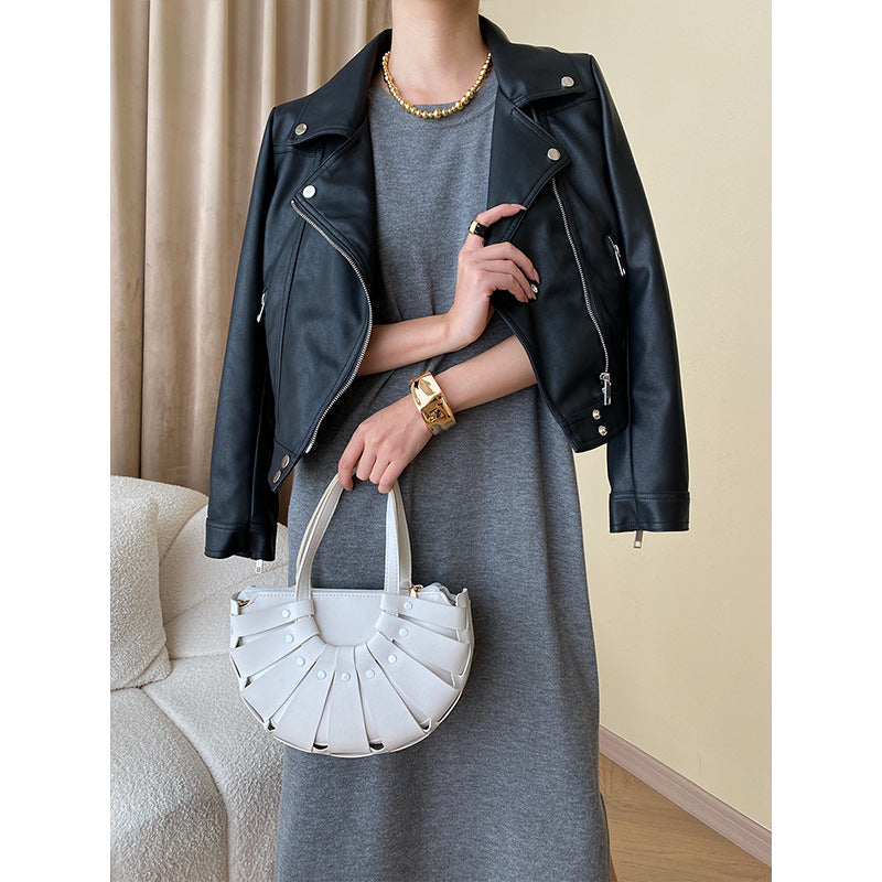 Women's Stylish Biker Jacket made of high-quality Faux Leather Chic & Stil