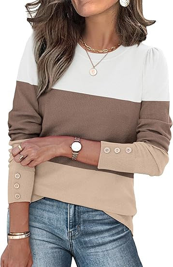 Pull de loisirs pour femmes avec détails en boutons Chic & Stil