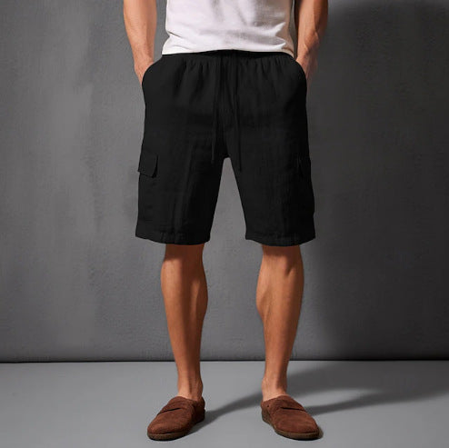 Multifunctional cargo shorts for men with comfortable side pockets and elastic waist Lune London