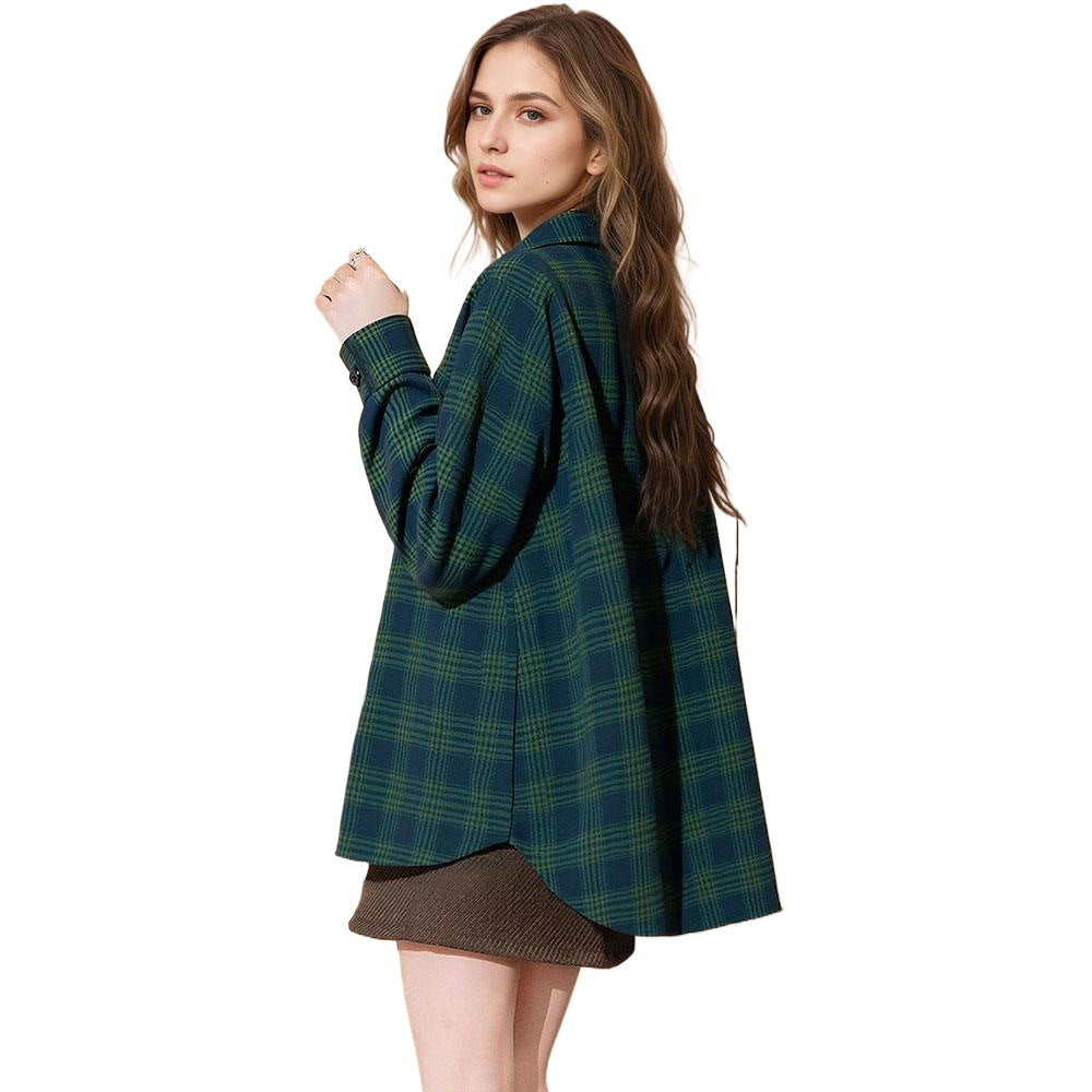 Chemise surchemise à carreaux pour femmes en matériau de haute qualité avec une coupe décontractée Chic & Stil