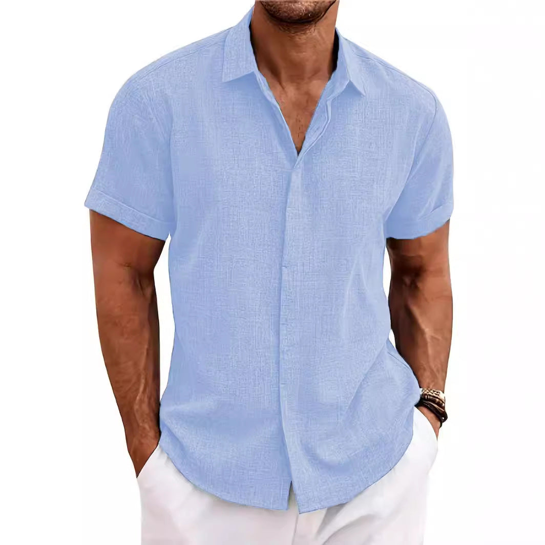 Structured short sleeve shirt for men with buttons Lune London