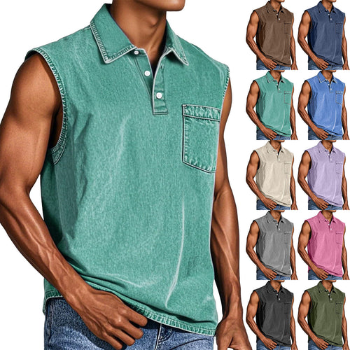 Men sleeveless polo Lune London