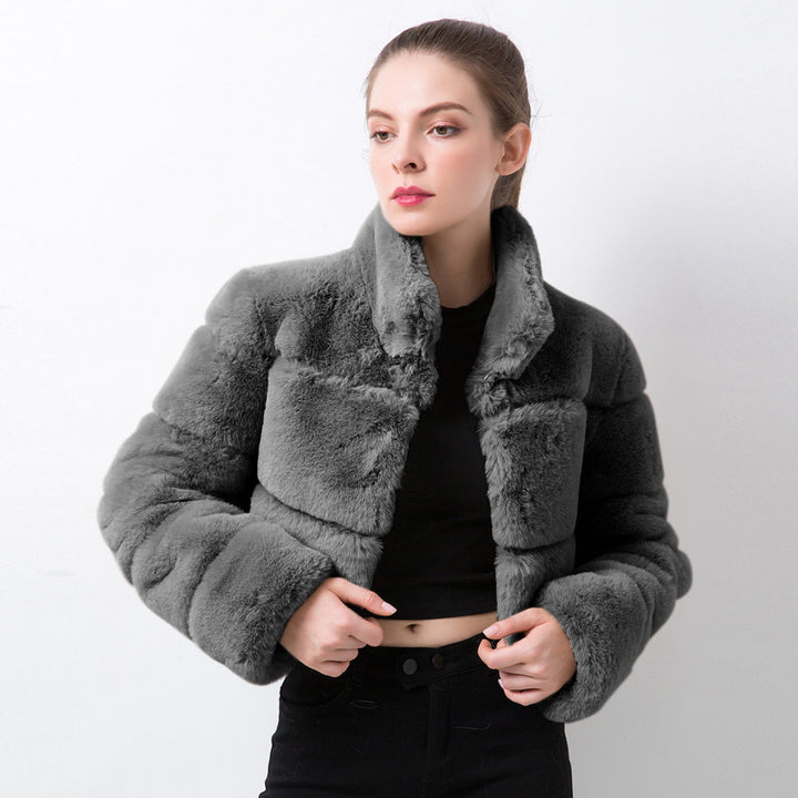 Short Faux Fur Jacket for Women Lune London