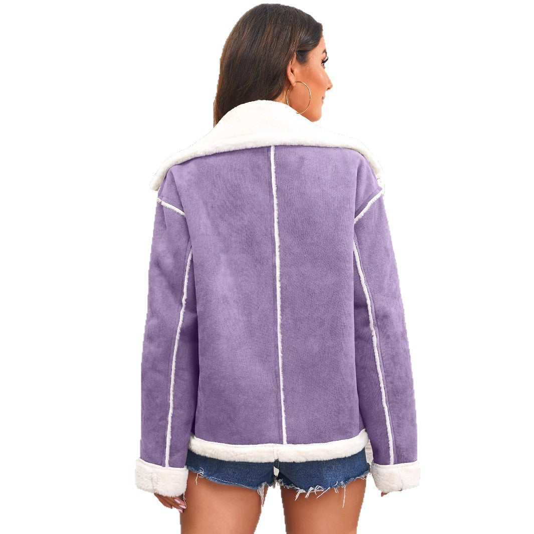 Women's oversized cozy jacket with luxurious faux fur Lune London