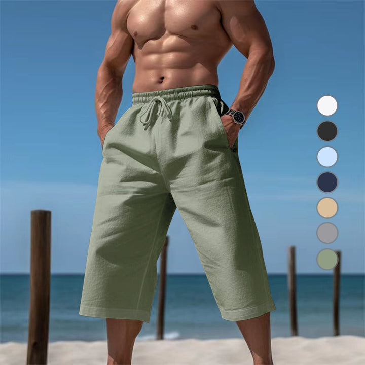 Casual beach shorts for men with elastic waistband and practical side pockets Lune London