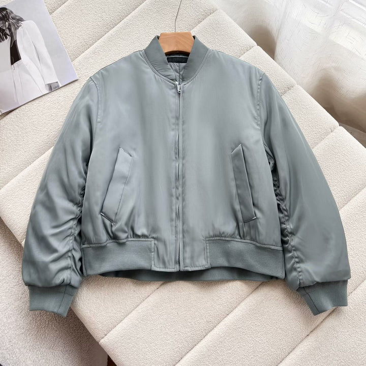 Veste bomber sportives pour femmes avec col montant et poches latérales confortables Chic & Stil