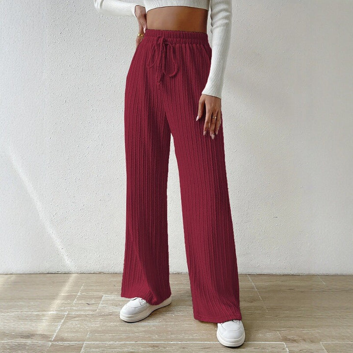 Relaxing knit loungewear set for women, high waist and wide leg Lune London