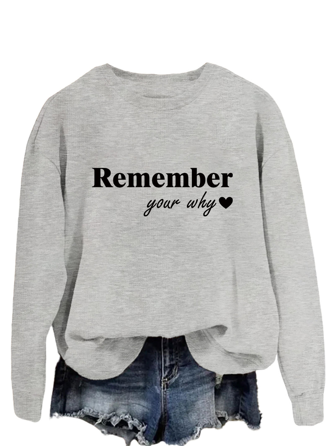 Sweatshirt femme avec impression motivationnelle et coupe décontractée Chic & Stil