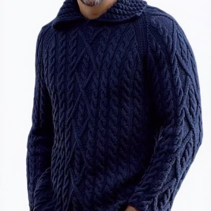 Chunky knit hoodie for men Lune London