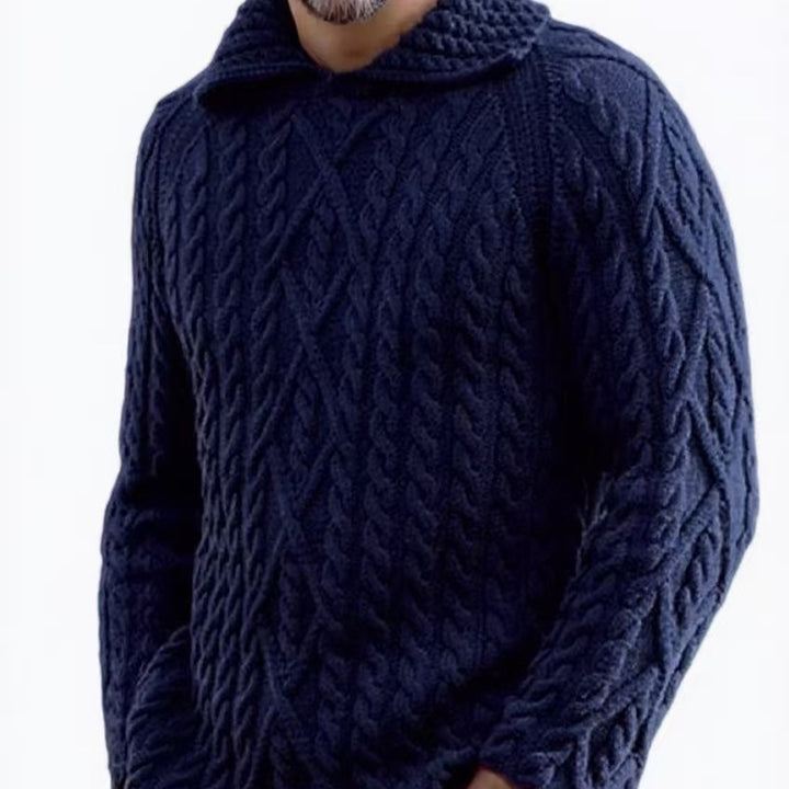 Chunky knit hoodie for men Lune London