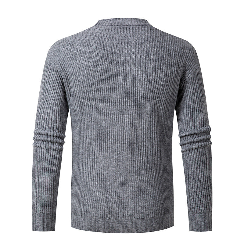 Men's knitted jacket with an elegant ribbed design Lune London