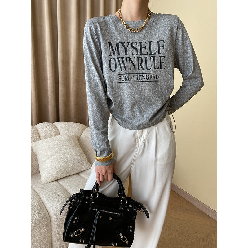 Women's Casual Long Sleeve Shirt with Eye-catching Graphic Print Chic & Stil