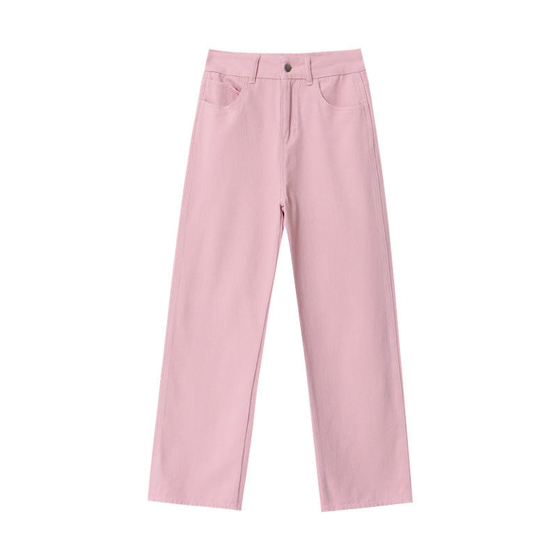 Women's Casual High-Waist Jeans with Wide Leg Chic & Stil