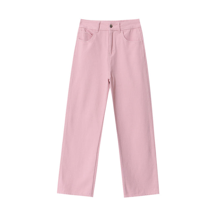 Women's Casual High-Waist Jeans with Wide Leg Chic & Stil