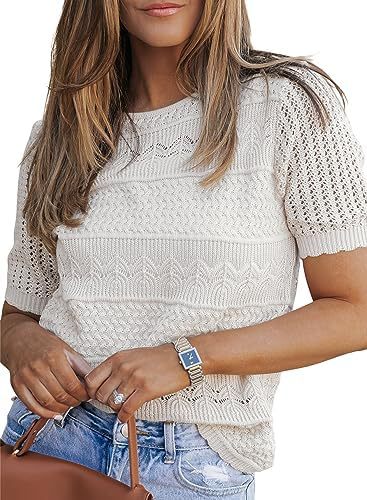 Top en tricot pour femmes avec un design texturé unique Chic & Stil