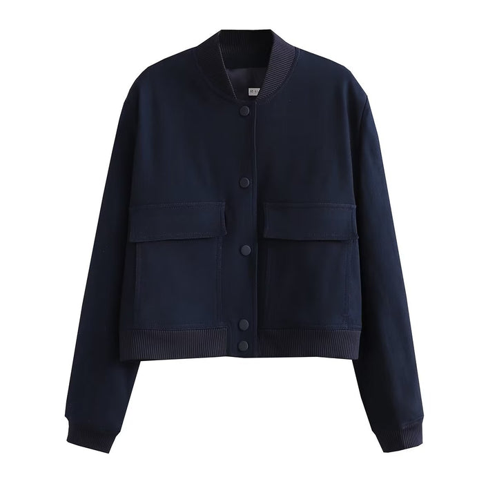 Sporty bomber jacket for women with padded lining and practical pockets Lune London