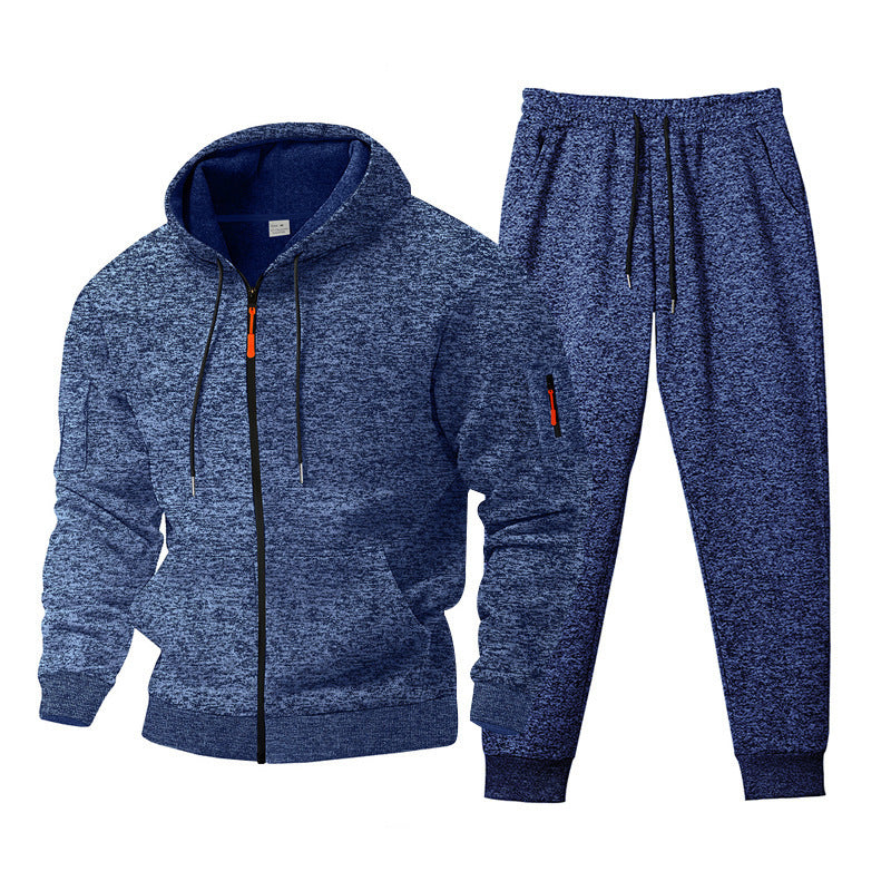 Versatile training set for men with zip-up hoodie and jogger pants Lune London