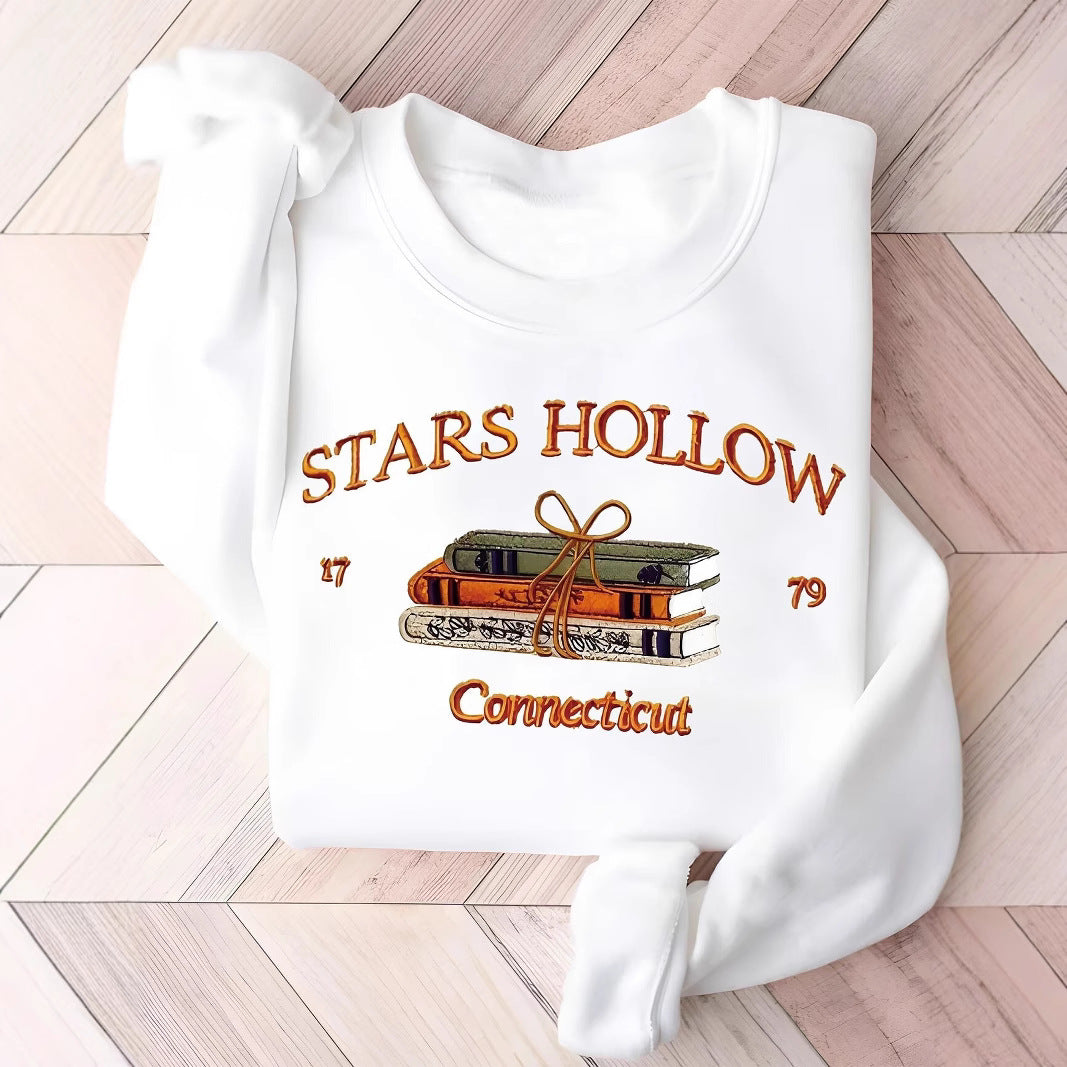 Sweat-shirt pour femmes avec un motif créatif de Stars Hollow Chic & Stil