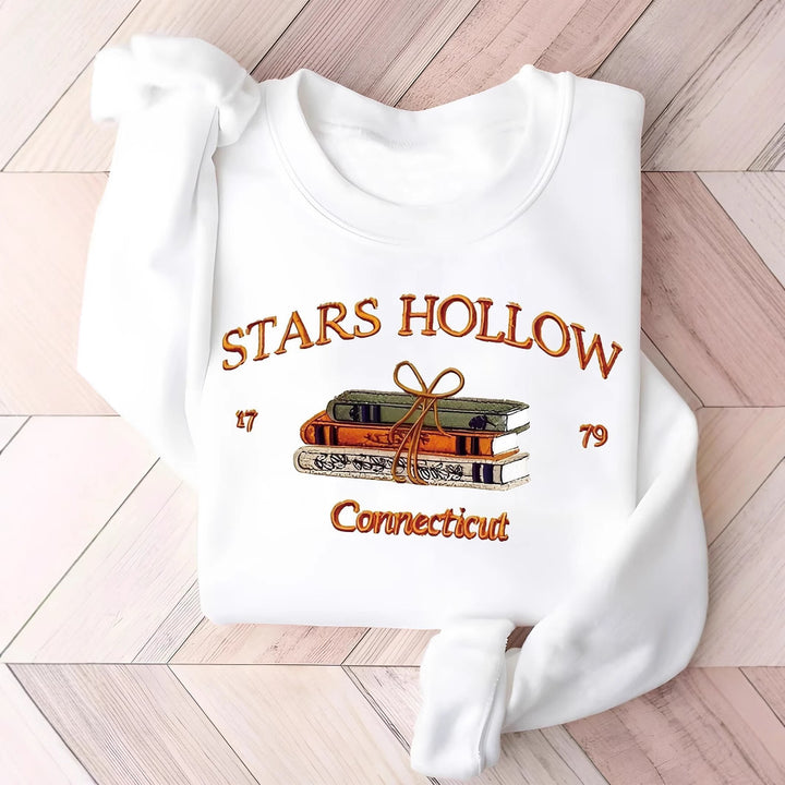 Sweat-shirt pour femmes avec un motif créatif de Stars Hollow Chic & Stil
