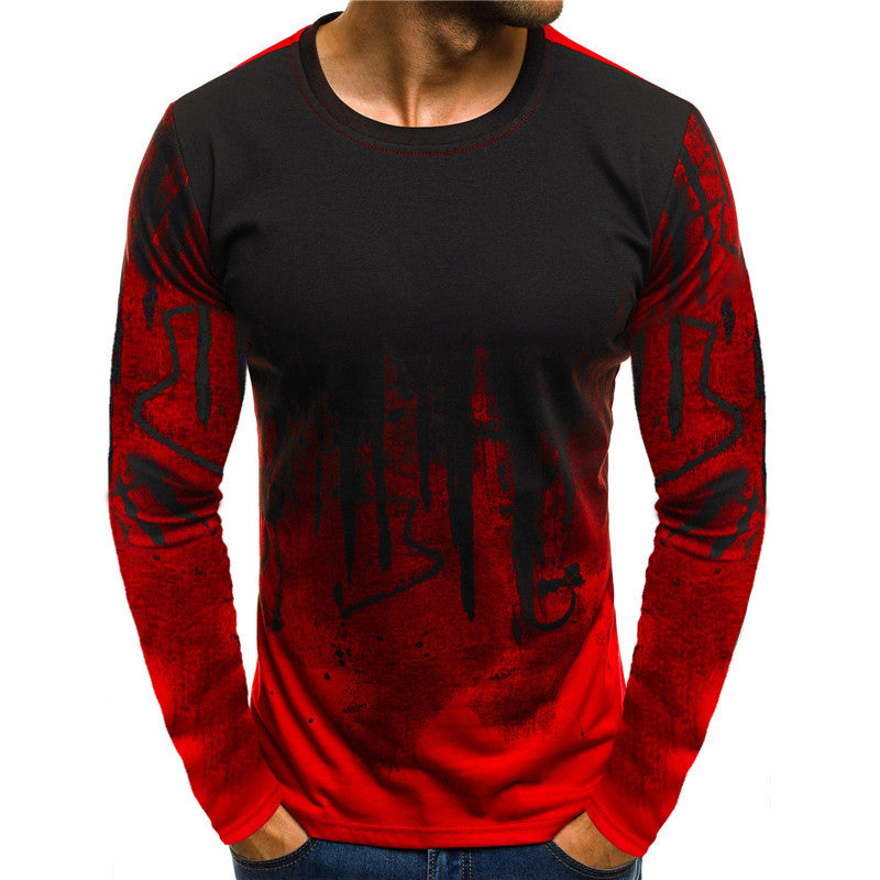Long sleeve men's t-shirt with modern graphic accents and a sporty fit Lune London